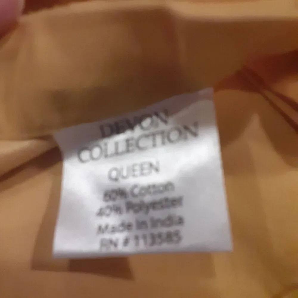 Devon Collection 4pc Sheet set Queen Golden Raisin Masculine